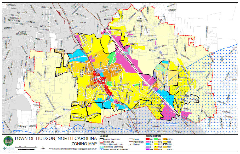 Town of Hudson Zoning Map
